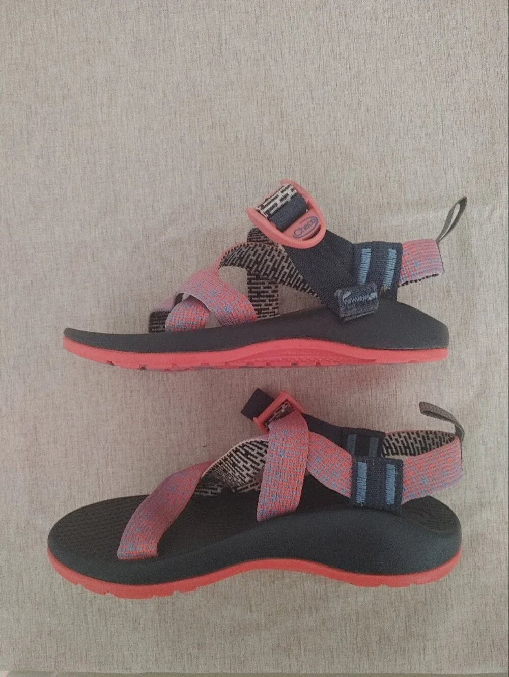 Chaco Kids' Z1 Ecotread Sandals Hiking Sandals In Penny Coral